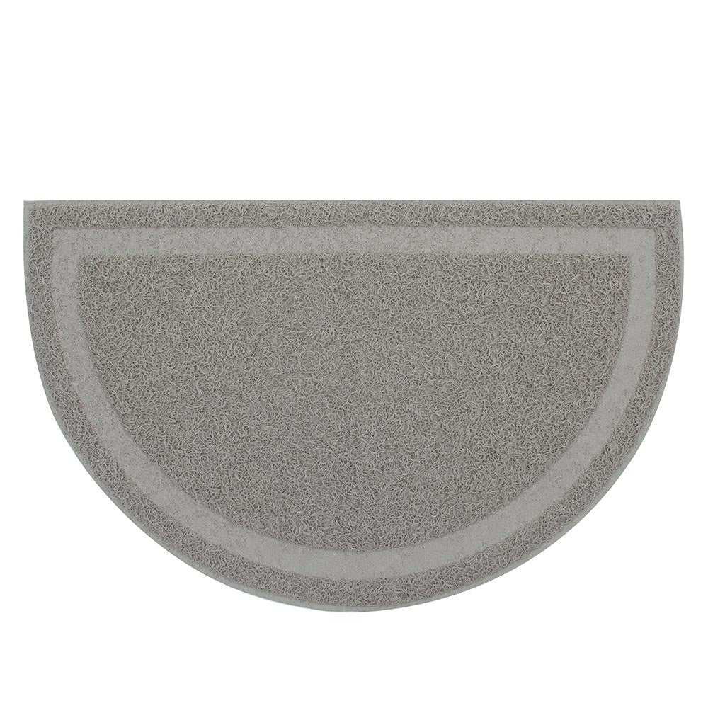 Catit Clean - Tapis Attrape-Litière Demi-Cercle - Tapis de Litière pour Chats