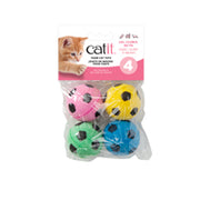 Catit - 4 Balles de Soccer - Jouet en Mousse pour Chats
