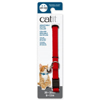 *CATIT Collier Nylon/Boucle Urgence 8-13" Rouge