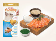 Catit Creamy Superaliments - Saumon, Quinoa et Spiruline - Gâteries à Lécher Sans Grains pour Chats