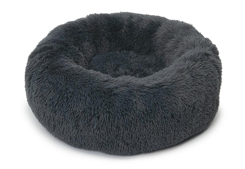 Catit - Lit Moelleux Rond en Fausse Fourrure - Lit pour Chats