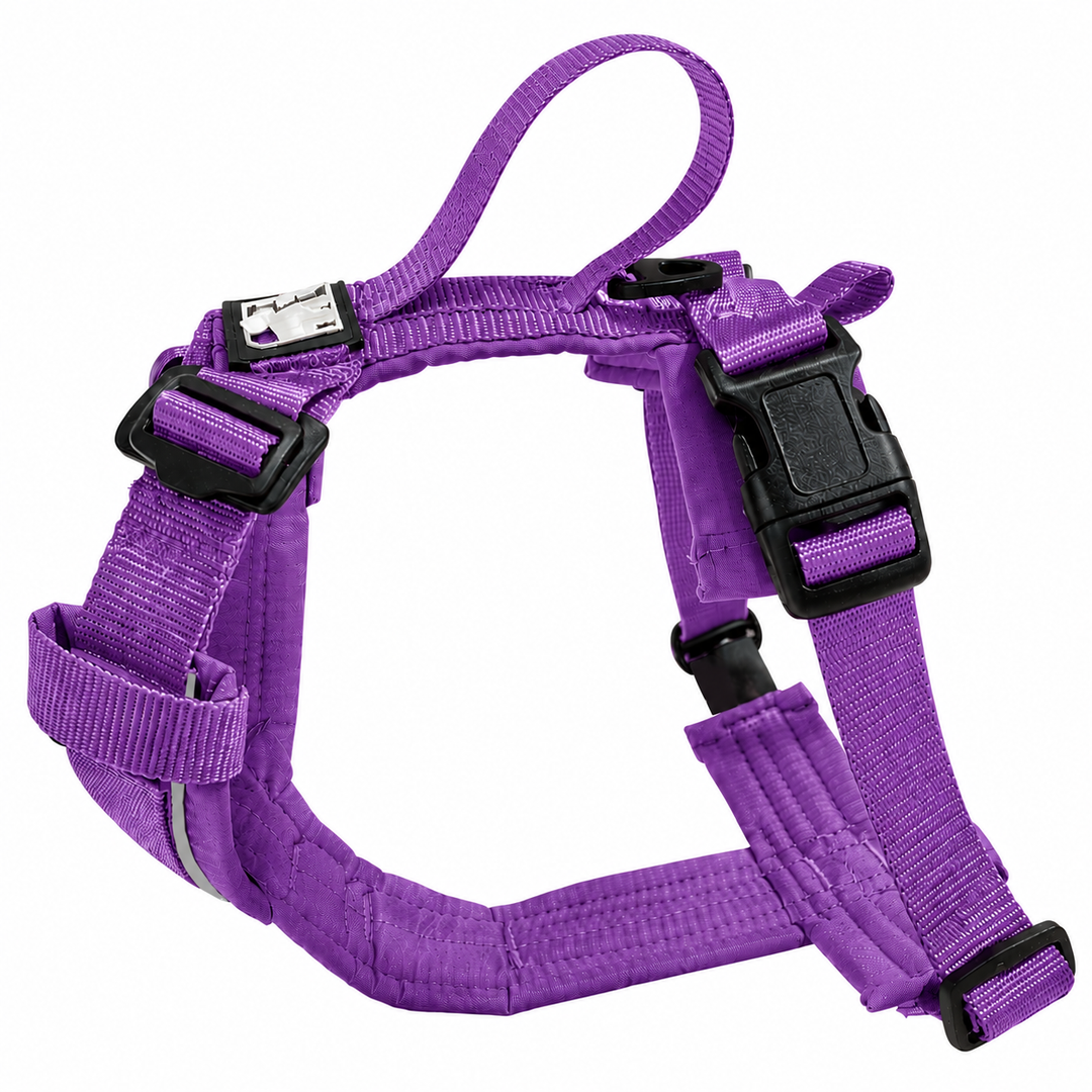 CHIEN BLANC HORIZON Harnais Clip Cou Mauve M