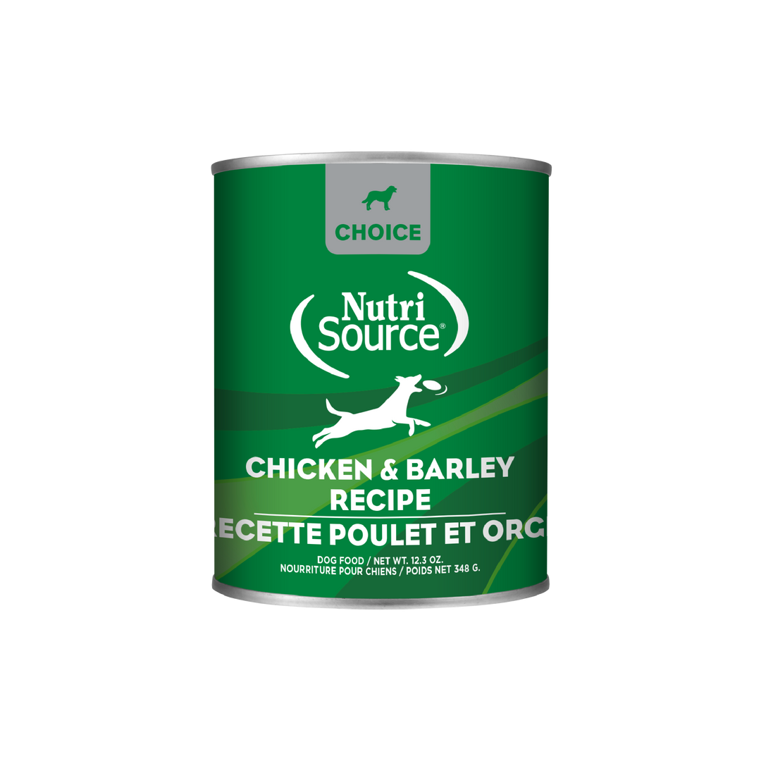 NutriSource Choice - Chien Pâté Poulet et Orge - Nourriture Humide pour Chiens