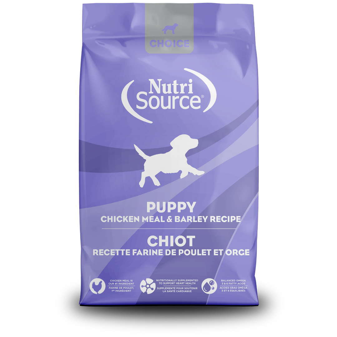 NutriSource Choice - Chiot Poulet et Orge - Nourriture Sèche pour Chiens