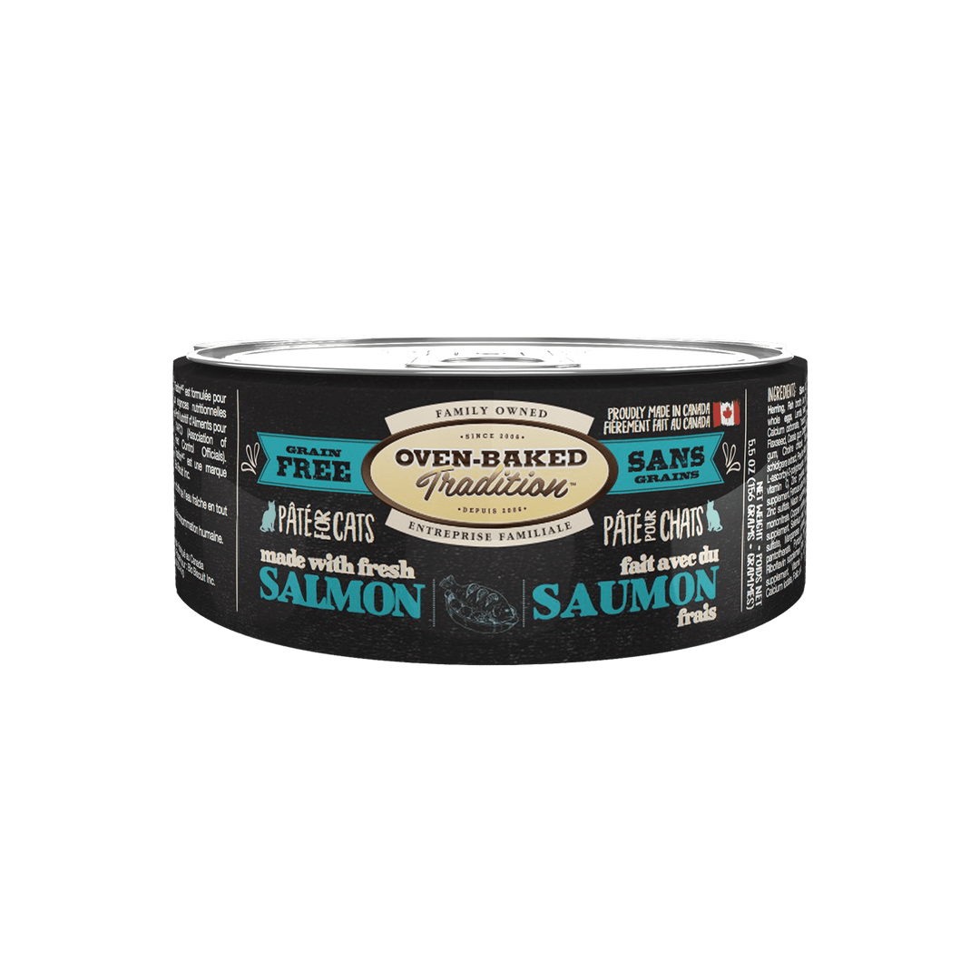 Oven-Baked Tradition - Pâté de Saumon - Nourriture Humide Sans Grains pour Chats