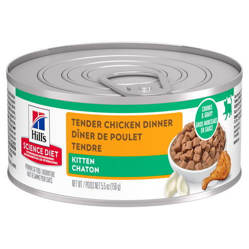 Hill's Science Diet - Chaton Pâté de Poulet Tendre - Nourriture Humide pour Chats