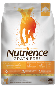 Nutrience Sans Grains - Dinde, Poulet et Hareng - Nourriture Sèche pour Chiens