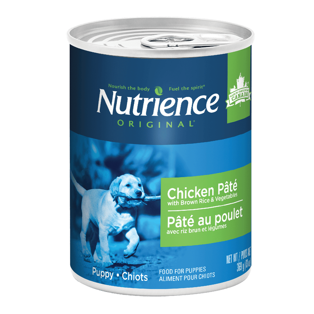 Nutrience Original - Pâté de Poulet avec Riz Brun et Légumes - Nourriture Humide pour Chiots