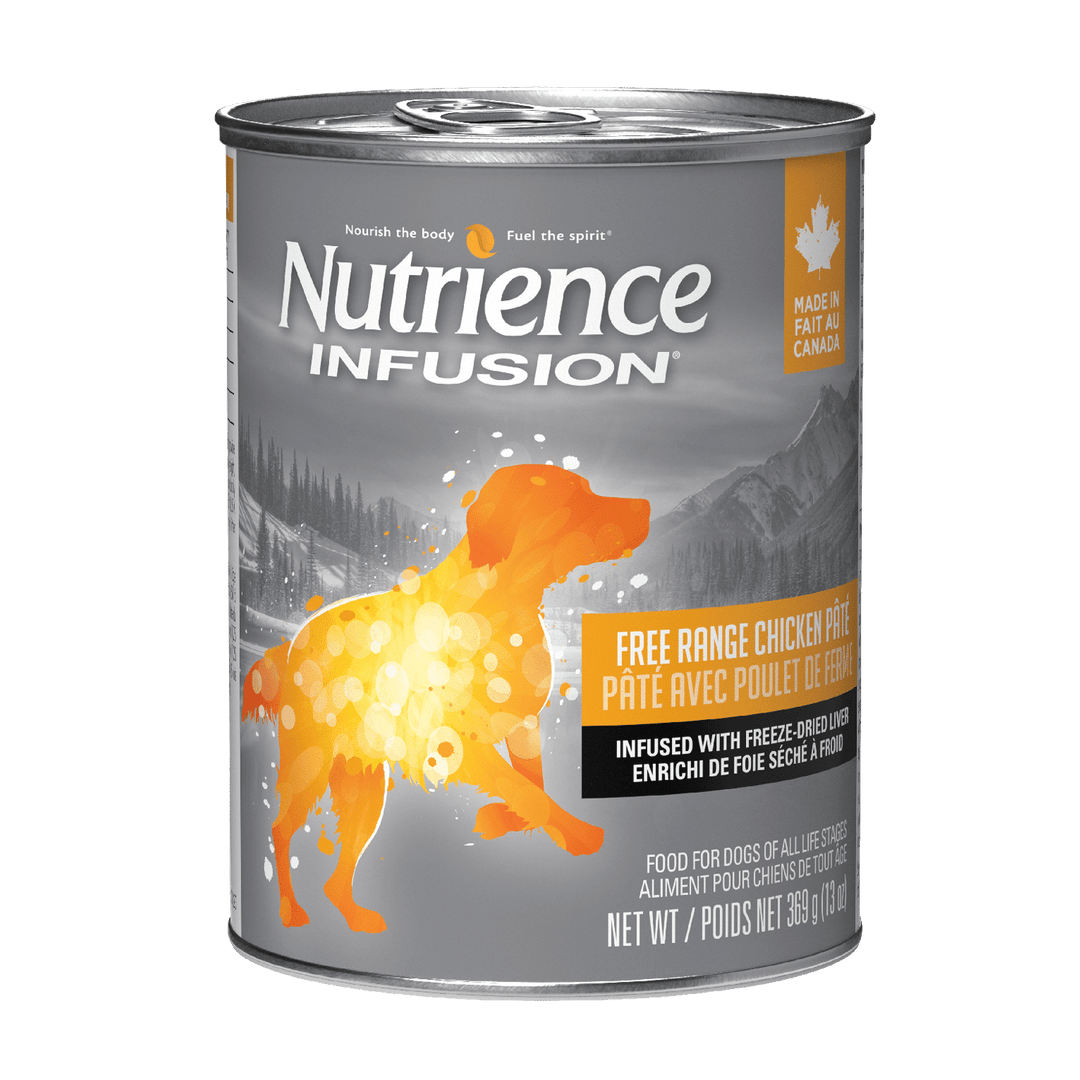 Nutrience Infusion - Chien Adulte Pâté de Poulet de Ferme avec Infusion de Foie Lyophilisée - Nourriture Humide pour Chiens