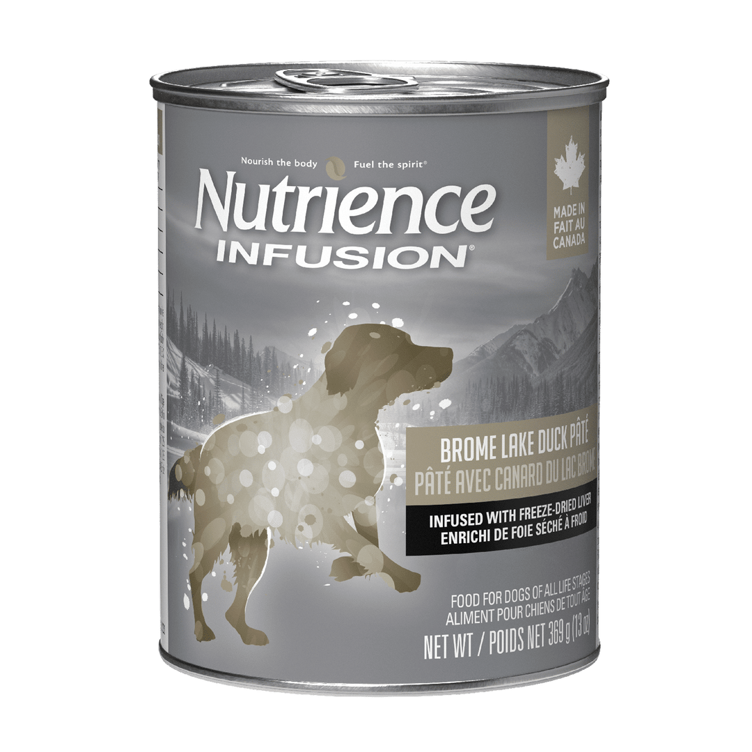 Nutrience Infusion - Pâté de Canard du Lac Brome avec Infusion de Foie Lyophilisée - Nourriture Humide pour Chiens
