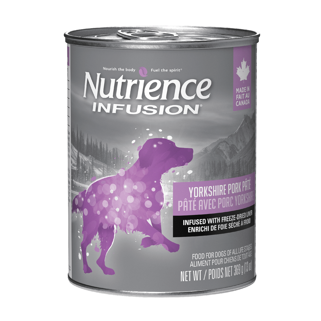 Nutrience Infusion - Chien Adulte Pâté de Porc Yorkshire avec Infusion de Foie Lyophilisée - Nourriture Humide pour Chiens