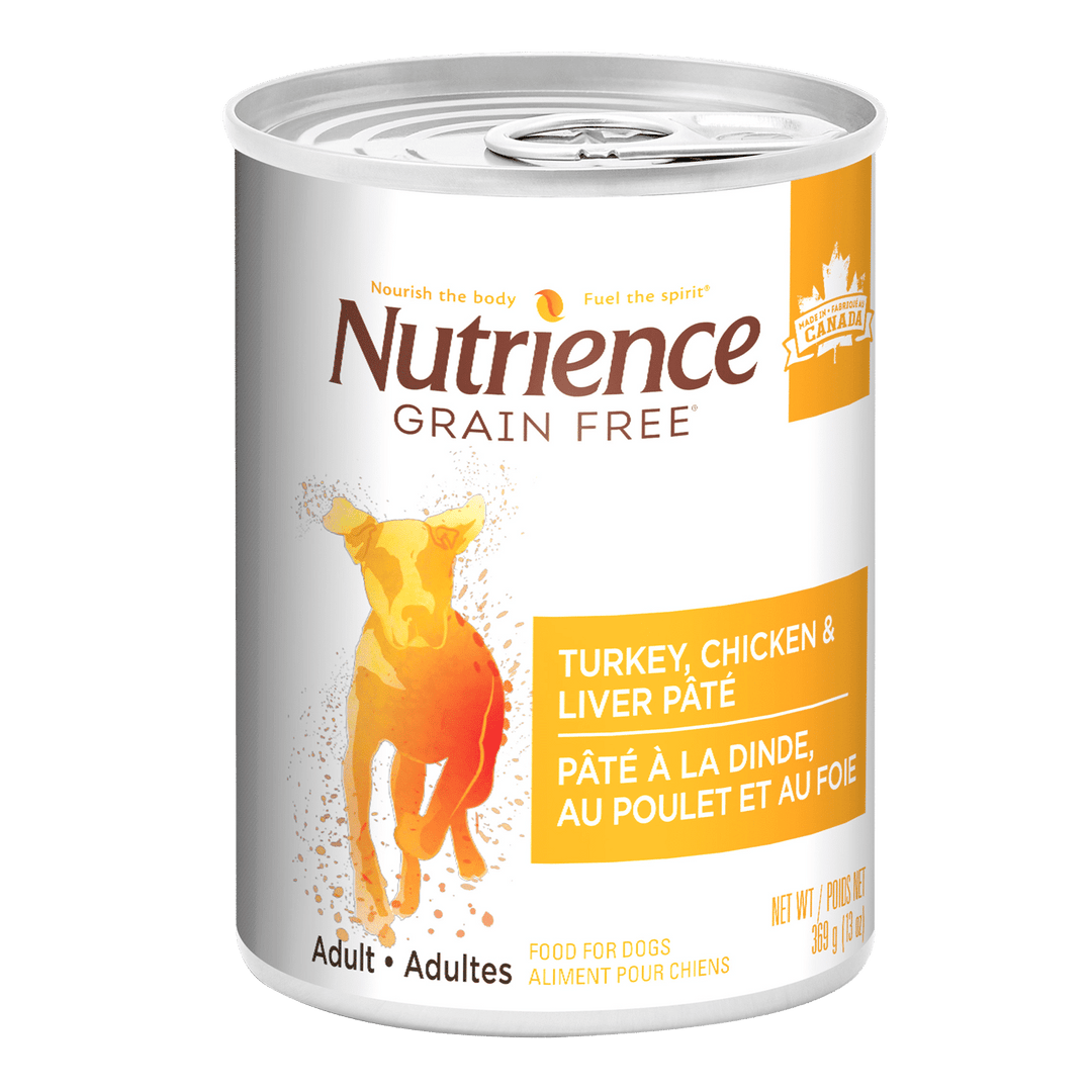 Nutrience Sans Grains - Chien Adulte Pâté de Dinde, Poulet et Foie - Nourriture Humide pour Chiens