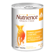 Nutrience Sans Grains - Chien Adulte Pâté de Dinde, Poulet et Foie - Nourriture Humide pour Chiens