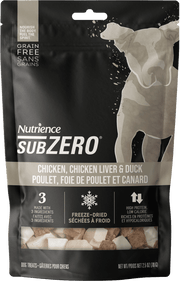 Nutrience SubZero - Poulet, Foie de Poulet et Canard - Gâteries Lyophilisées Sans Grains pour Chiens
