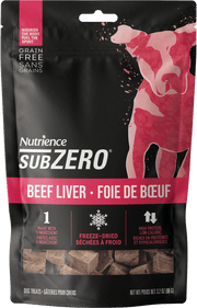 Nutrience SubZero - Foie de Boeuf - Gâteries Lyophilisées Sans Grains pour Chiens