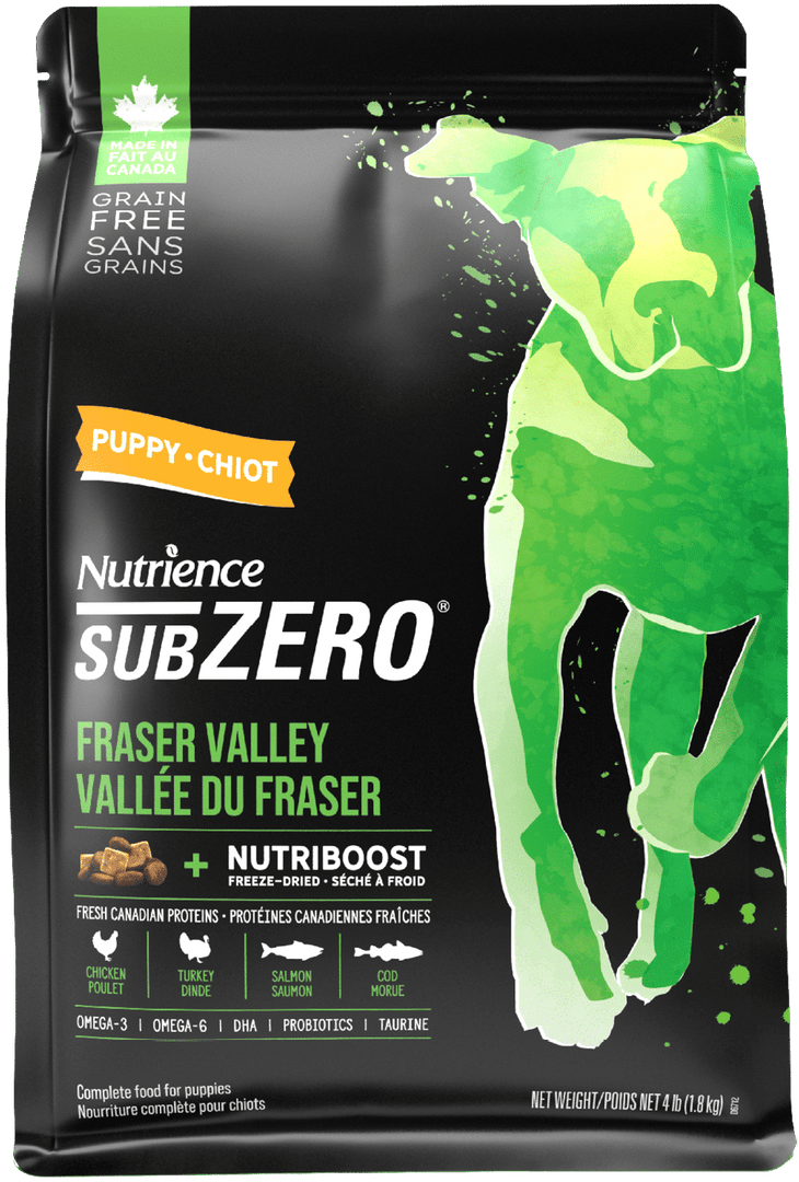 Nutrience Subzero - Vallée du Fraser - Nourriture Sèche Sans Grains avec Nutriboost pour Chiots