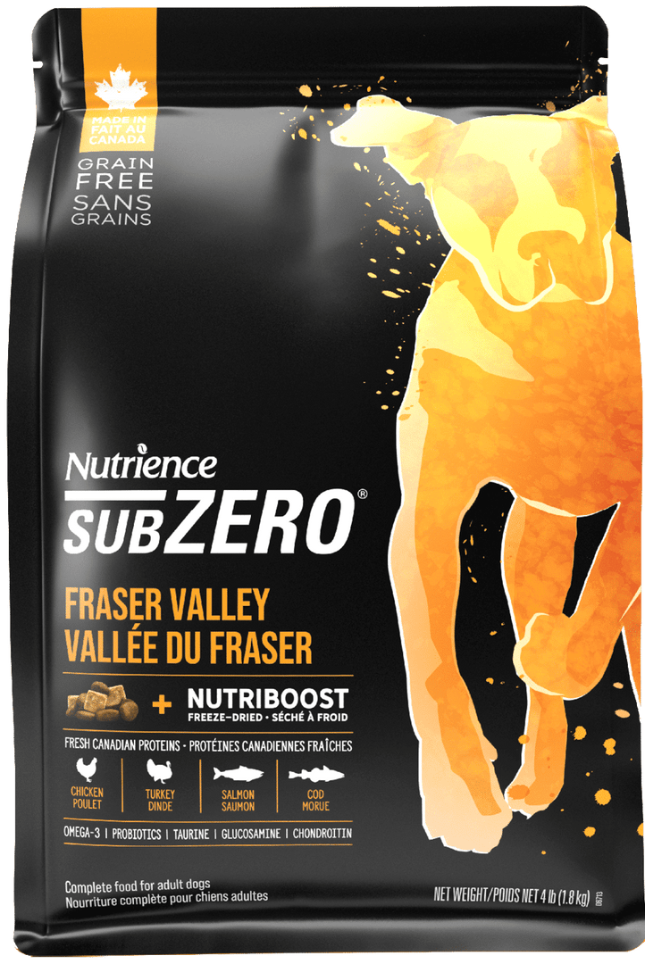 Nutrience Subzero - Vallée du Fraser - Nourriture Sèche Sans Grains avec Nutriboost pour Chiens Adultes