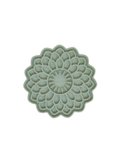 *DEXYPAWS Tapis Léchange Forme de Fleur Vert Sauge