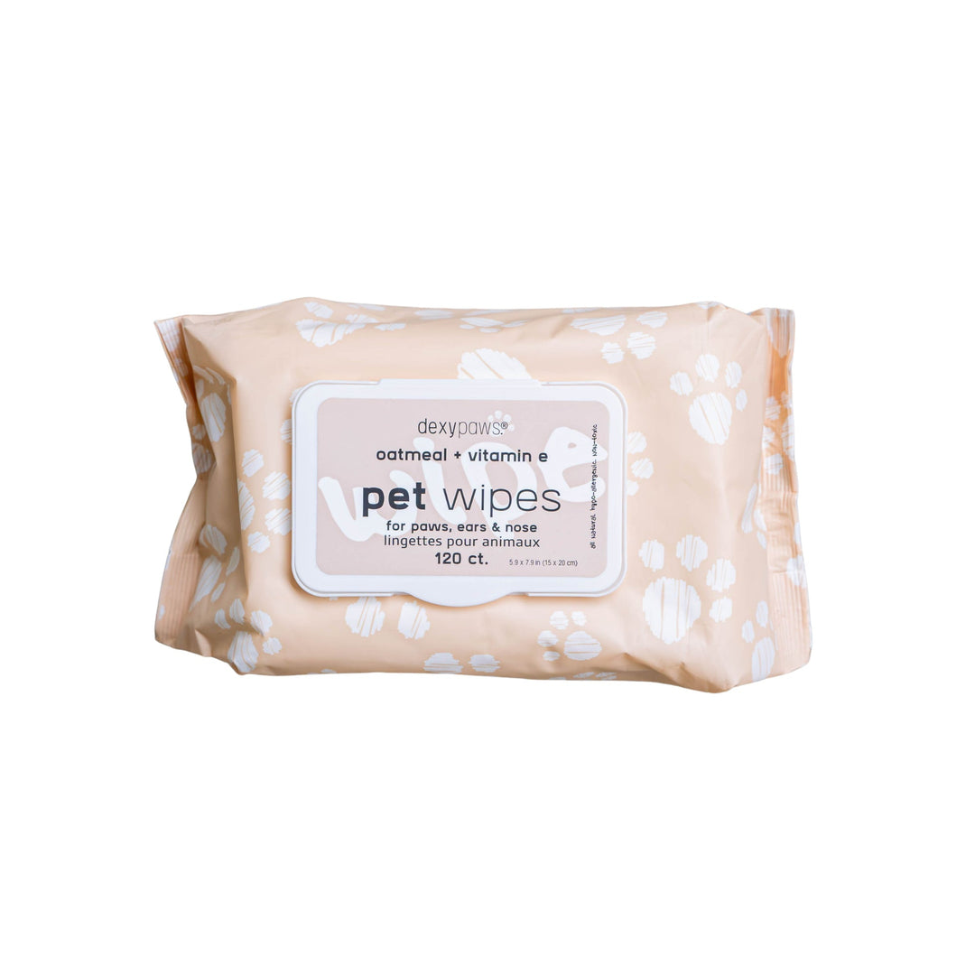 DEXYPAWS Lingettes Avoine & Vitamine E pour Animaux x120