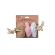 Dexypaws - Triangles - Jouet de Corde et Peluche pour Chiens