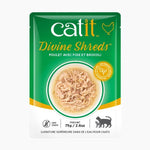 Voir l’image dans la galerie, Catit Divine Shreds - Poulet avec Foie et Brocoli en Bouillon - Nourriture Humide Sans Grains pour Chats en Sachet