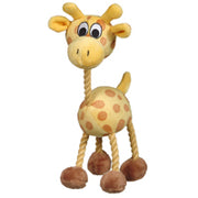 Dogit Puppy Luvz - Jouet Girafe Jaune en Peluche avec Organe Sonore pour Chiens, 22 cm