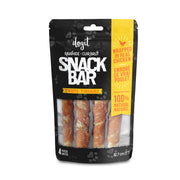 Dogit Snack Bar - Bâtonnets Torsadés en Cuir Brut Enveloppées de Poulet - Gâteries à Mâcher pour Chiens