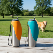 *MESSY MUTTS Abreuvoir Voyage Inox Double Paroi Vert