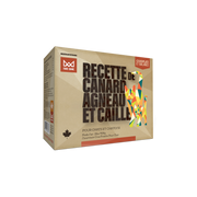 Big Country Raw Fare Game - Caille, Canard et Agneau - Nourriture Crue Congelée pour Chats