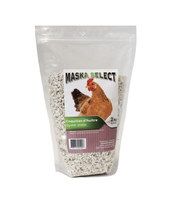 MASKA SELECT Coquille d'Huitre 4kg pour Poules