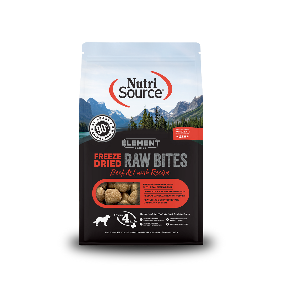 NutriSource Element Series - Chien Boeuf et Agneau - Nourriture Sèche Lyophilisée pour Chiens