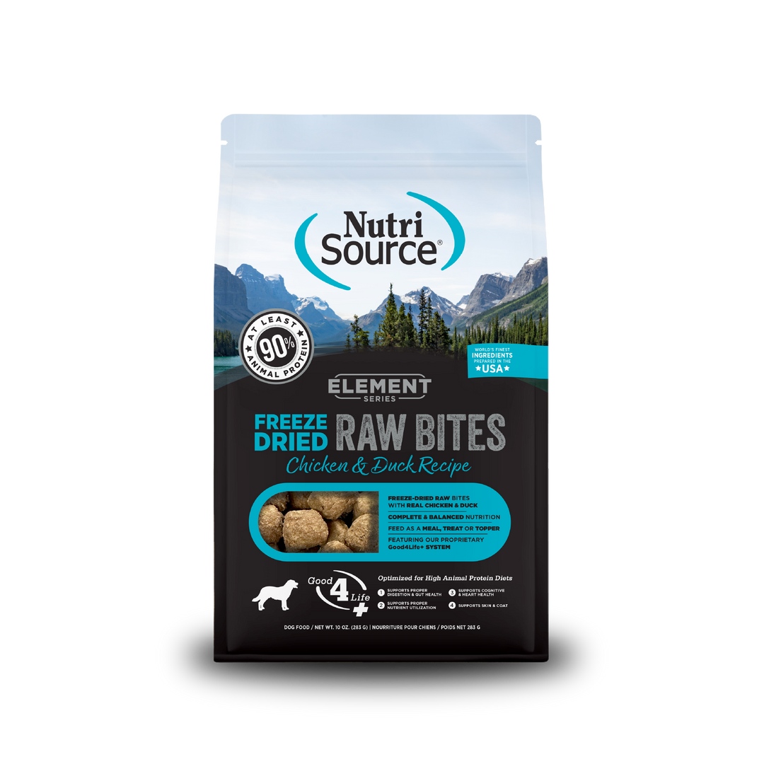 NutriSource Element Series - Chien Poulet et Canard - Nourriture Sèche Lyophilisée pour Chiens