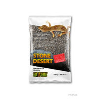 EXO TERRA Substrat Désert de Pierres 10kg Noir pour Reptiles