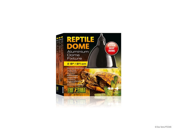 EXO TERRA Dôme d'Éclairage en Aluminium 8" L pour Reptiles