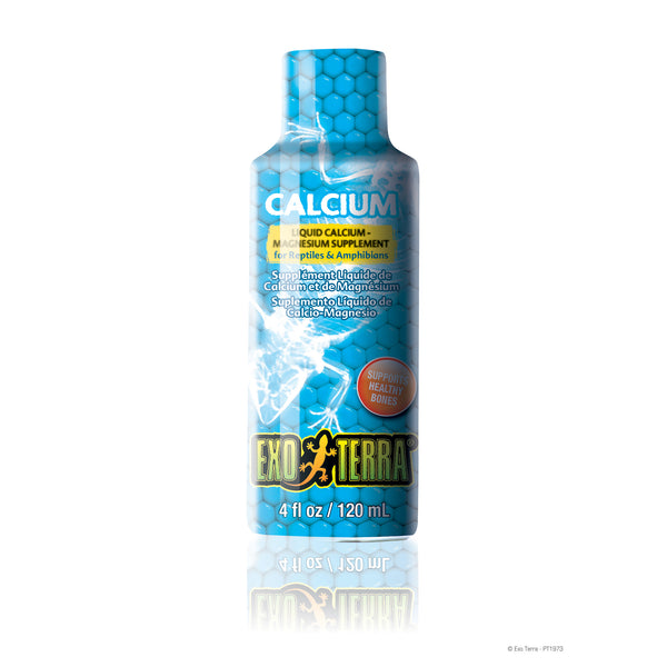 EXO TERRA Supplément Liquide Calcium/Magnésium 120ml pour Reptiles