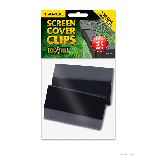 EXO TERRA Pinces pour Couvercle Grillagé L pour Reptiles