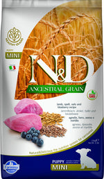 Voir l’image dans la galerie, Farmina N&amp;D Grains Ancestraux - Chiot Petite Race Agneau et Myrtille - Nourriture Sèche pour Chiens