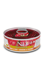 Voir l’image dans la galerie, Famina N&amp;D Quinoa - Chat Peau et Pelage Hareng et Noix de Coco - Nourriture Humide Sans Grains pour Chats