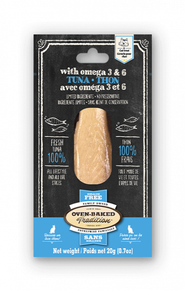 OBT Gâteries Chat Filet Thon avec Oméga 3-6 20g