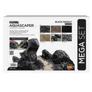 FLUVAL Trousse Déco Pierres & Sables, Black Basalt, Méga 21kg