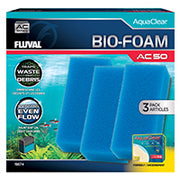 FLUVAL AC50 Mousse Bio-Foam Bleu x3 pour Aquarium