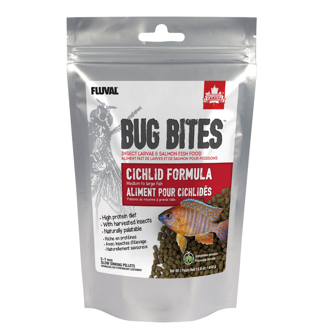 BUG BITES Nourriture Granulés Cichlidés S/M 450g