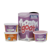 Big Country Raw - Yogourt Glacé au Lait de Chèvre, Billyberry - Supplément Congelé pour Chiens