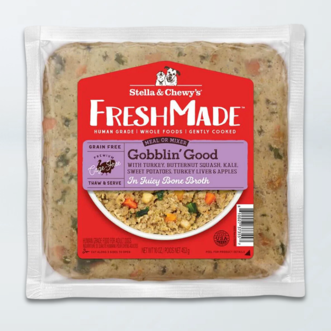Stella & Chewy's FreshMade - Gobblin' Good - Nourriture Cuite Congelée pour Chiens