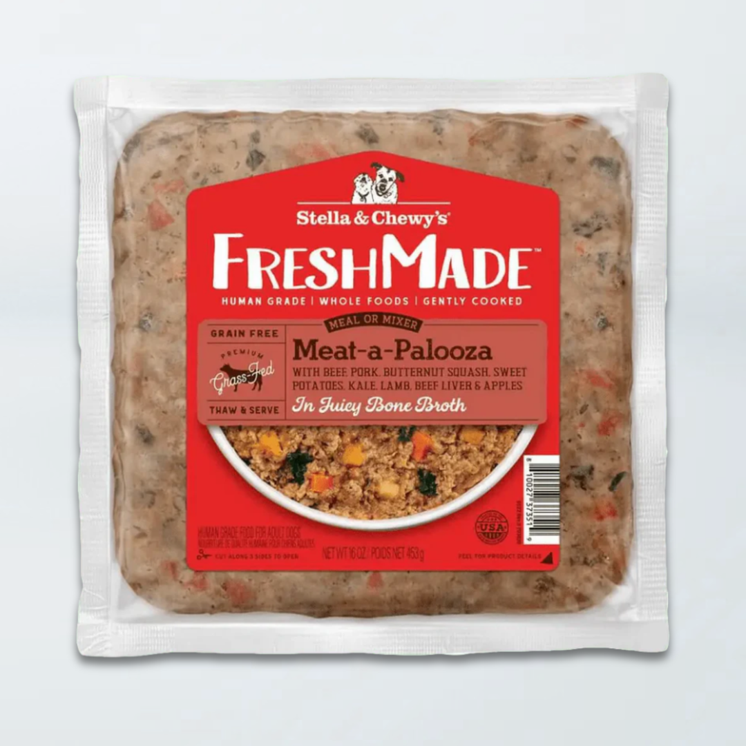 Stella & Chewy's FreshMade - Meat-a-Palooza - Nourriture Cuite Congelée pour Chiens
