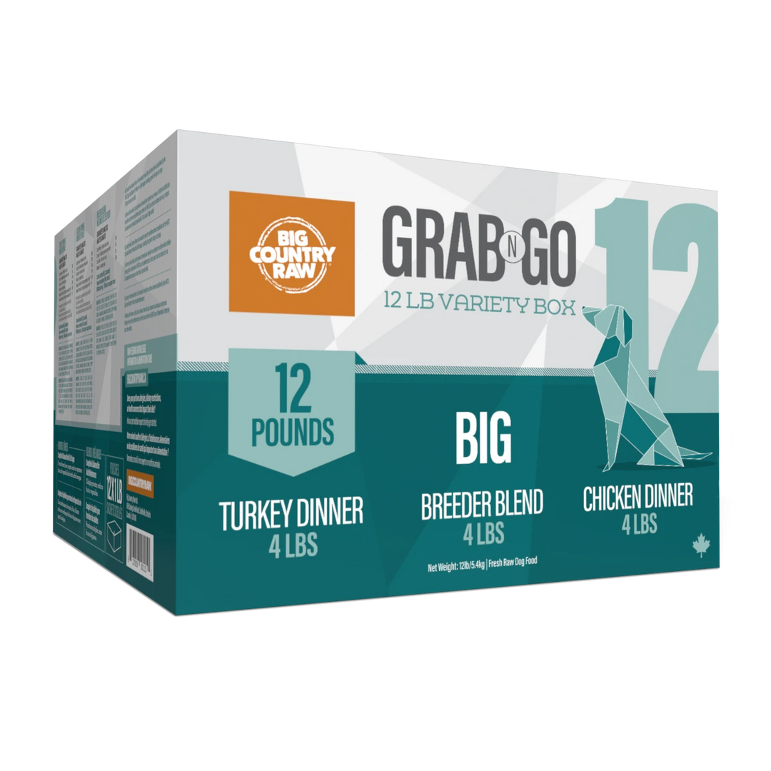 Big Country Raw Grab N Go - Économique - Nourriture Crue Congelée pour Chiens