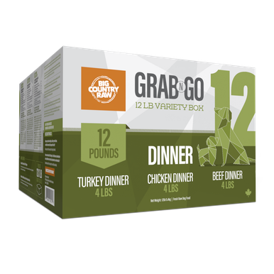 Big Country Raw Grab N Go - Dîner - Nourriture Crue Congelée pour Chiens