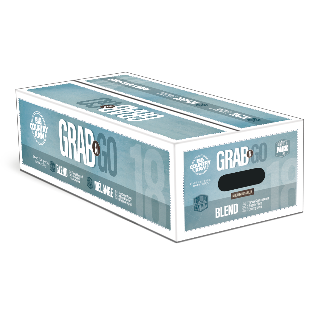 Big Country Raw Grab N Go - Mélange - Nourriture Crue Congelée pour Chiens
