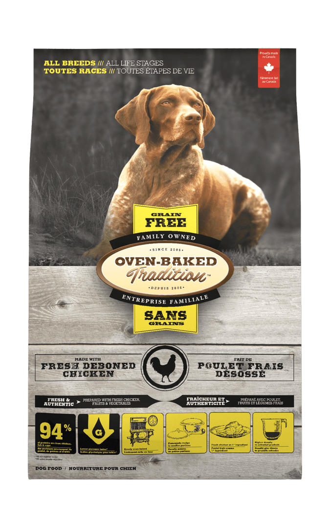 Oven-Baked Tradition Sans Grains - Poulet Frais Désossé - Nourriture Sèche pour Chiens