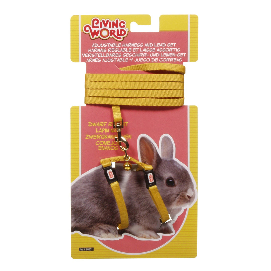 *LW Laisse 48" & Harnais Lapin Nain Jaune
